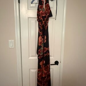 Floral Halter Maxi Dress